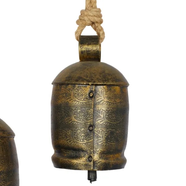 Decorative Accents-Kirkland's Home Engraved Hanging Decorative Bells, Set Of 3 Gold