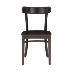 Accent Chairs-Kirkland's Home Espresso Curved Plank 2-Pc. Accent Chair Set Brown