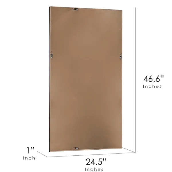 Full Length & Floor Mirrors-Kirkland's Home Espresso Framed Leaner Mirror