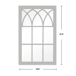 Decorative Mirrors-Kirkland's Home Espresso Grandview Arched Frame Wall Mirror Brown