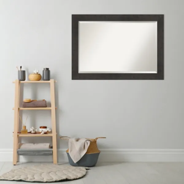 Framed Mirrors-Kirkland's Home Espresso Plank Beveled Mirror