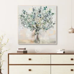Canvas Art-Kirkland's Home Essential S I Framed Canvas Print, 35X35 In. Green