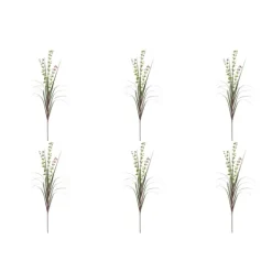 Arrangements & Greenery-Kirkland's Home Eucalyptus Grass Spray, Set Of 6 Green