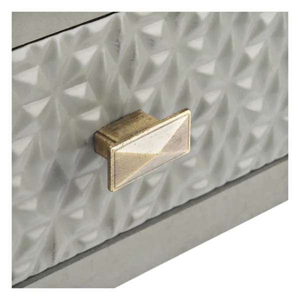 Accent & End Tables-Kirkland's Home Evelina Textured Single Drawer Accent Table Gray