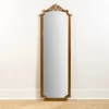 Full Length & Floor Mirrors-Kirkland's Home Evelyn Antique Gold Leaner Mirror