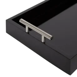 Decorative Trays-Kirkland's Home Evelyn Narrow Decorative Tray Black