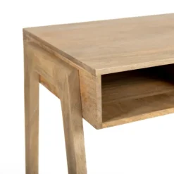 Office Furniture-Kirkland's Home Everett Mango Wood Desk Brown