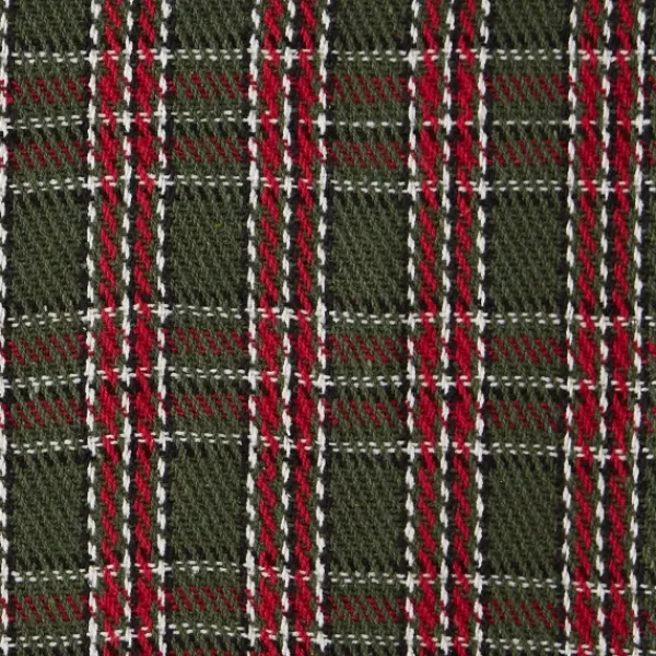 Blankets & Throws-Kirkland's Home Evergreen Forest Plaid Cotton Throw Green/Red
