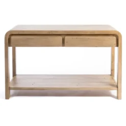 Console Tables-Kirkland's Home Everson Wood Console Table Tan