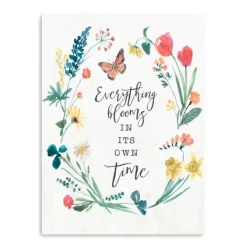 Canvas Art-Kirkland's Home Everything Blooms Canvas Art Print White/Multi