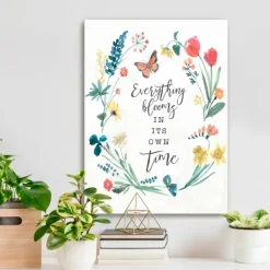 Canvas Art-Kirkland's Home Everything Blooms Canvas Art Print White/Multi