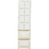 Wall Plaques-Kirkland's Home Evie Distressed Ivory Wood Door Wall Plaque White