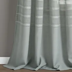 Curtains & Drapes-Kirkland's Home Evie Medallion Curtain Panel Set, 95 In. Tan
