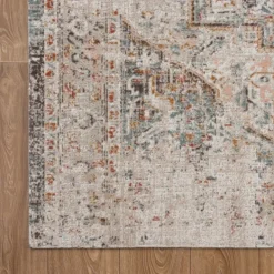 Outdoor Rugs-Kirkland's Home Faded Turkish Indoor/Outdoor Area Rug, 7X9 Ivory