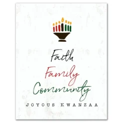 Wall Plaques-Kirkland's Home Faith Family Kwanzaa Wall Plaque