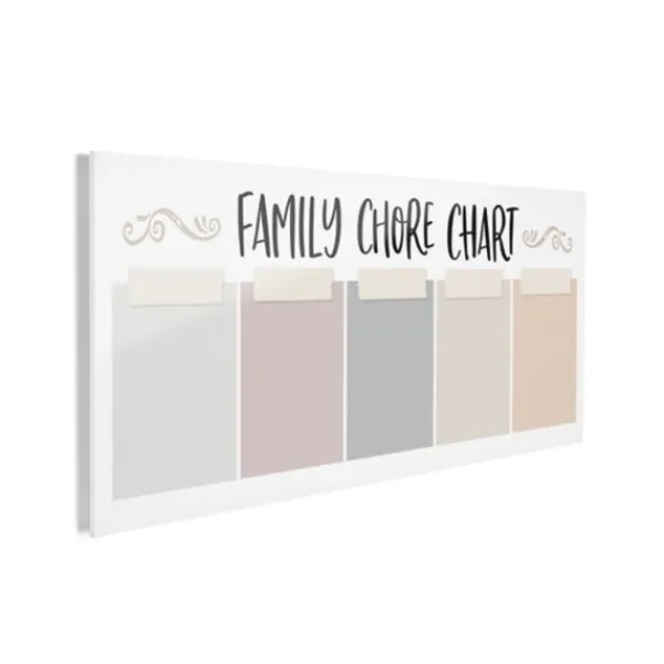 Wall Storage-Kirkland's Home Family Chore Acrylic Dry Erase Board White
