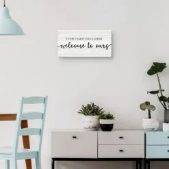 Wall Quotes & Signs-Kirkland's Home Family Story Canvas Art Print, 24X12 In. White/Black
