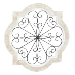 Wall Plaques-Kirkland's Home Farmhouse Abstract Wall Plaque White