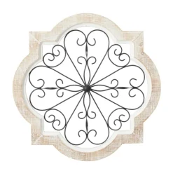 Wall Plaques-Kirkland's Home Farmhouse Abstract Wall Plaque White