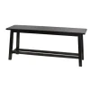 Benches & Ottomans-Kirkland's Home Farmhouse Bench Black