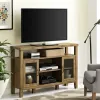 Tv Stands & Media Consoles-Kirkland's Home Farmhouse Highboy Natural Tv Stand Brown
