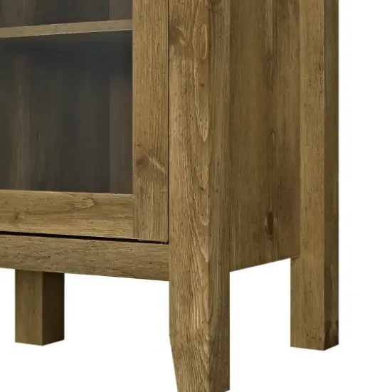 Tv Stands & Media Consoles-Kirkland's Home Farmhouse Highboy Natural Tv Stand Brown