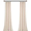 Curtains & Drapes-Kirkland's Home Farmhouse Stripe Curtain Panel Set, 84 In. Pink