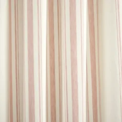 Curtains & Drapes-Kirkland's Home Farmhouse Stripe Curtain Panel Set, 84 In. Pink