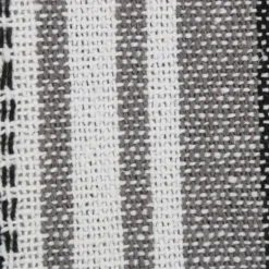 Blankets & Throws-Kirkland's Home Farmhouse Stripe Throw Black