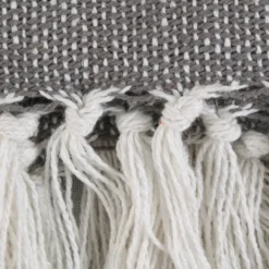 Blankets & Throws-Kirkland's Home Farmhouse Stripe Throw Black