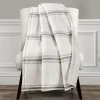 Blankets & Throws-Kirkland's Home Farmhouse Stripe Throw Gray