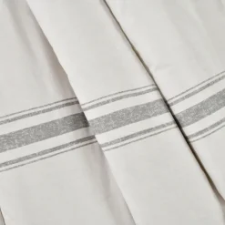 Blankets & Throws-Kirkland's Home Farmhouse Stripe Throw Gray