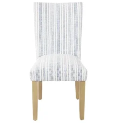 Dining Chairs-Kirkland's Home Farmhouse Stripes Highback Dining Chairs, Set Of 2 Blue/White