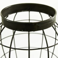 Decorative Bowls & Jars-Kirkland's Home Farmhouse Wire Frame 2-Pc. Decorative Jar Set Black/Tan