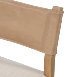 Dining Chairs-Kirkland's Home Farrah Leather Back Dining Chair Tan/Ivory