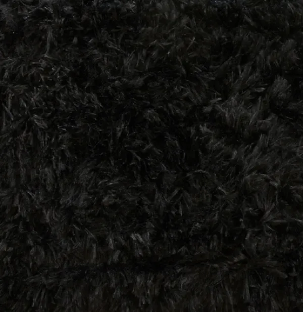 Pillows-Kirkland's Home Faux Fur Lumbar Pillow Black