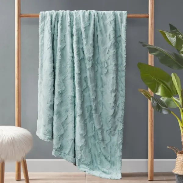 Blankets & Throws-Kirkland's Home Faux Fur Oversized Throw Green