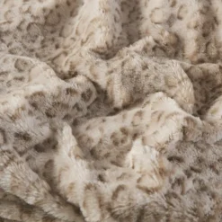 Blankets & Throws-Kirkland's Home Faux Fur Oversized Throw Blanket Animal Print