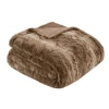 Blankets & Throws-Kirkland's Home Faux Fur Oversized Throw Blanket Tan