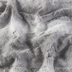 Blankets & Throws-Kirkland's Home Faux Fur Oversized Throw Blanket Gray