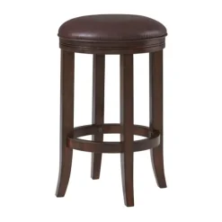 Bar Stools & Counter Height Stools-Kirkland's Home Faux Leather Counter Stools, Set Of 2 Brown