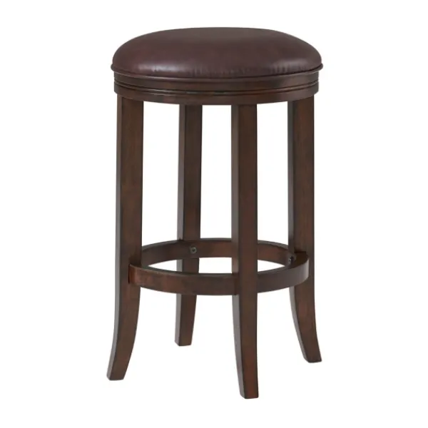 Bar Stools & Counter Height Stools-Kirkland's Home Faux Leather Counter Stools, Set Of 2 Brown