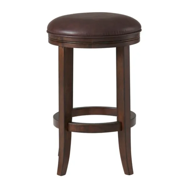 Bar Stools & Counter Height Stools-Kirkland's Home Faux Leather Counter Stools, Set Of 2 Brown