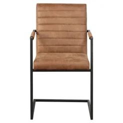 Accent Chairs-Kirkland's Home Faux Leather Modern Accent Chairs, Set Of 2 Brown