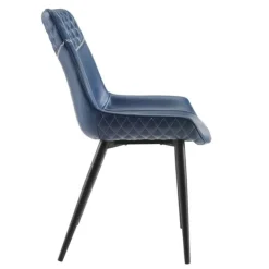Dining Chairs-Kirkland's Home Faux Leather Stitched Chairs, Set Of 2 Blue
