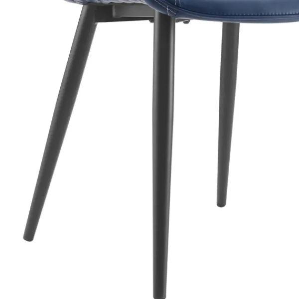 Dining Chairs-Kirkland's Home Faux Leather Stitched Chairs, Set Of 2 Blue
