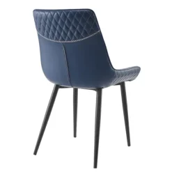 Dining Chairs-Kirkland's Home Faux Leather Stitched Chairs, Set Of 2 Blue