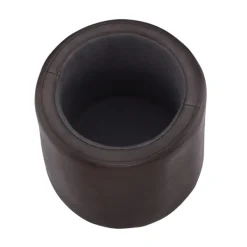Benches & Ottomans-Kirkland's Home Faux Leather Top Handle Storage Ottoman Brown