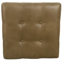 Benches & Ottomans-Kirkland's Home Faux Leather Tufted X-Frame Bench Brown