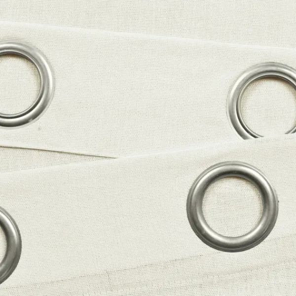 Curtains & Drapes-Kirkland's Home Faux Linen Curtain Panel Set, 84 In. Ivory